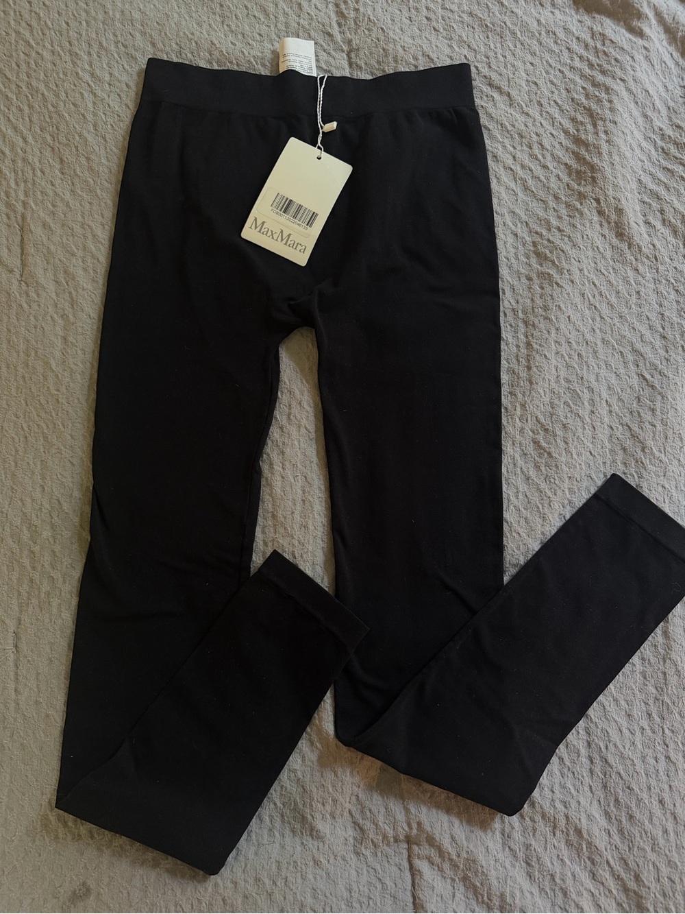 MaxMara Black leggings -Tights with Branded Tag